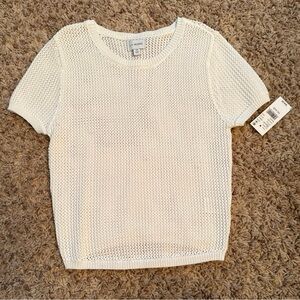 La Hearts White Short Sleeve Knit Tee